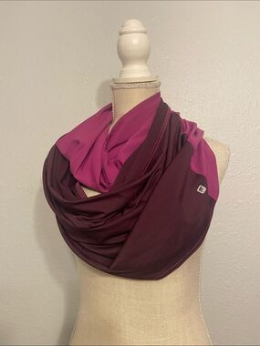 Fabletics Two Tone Purple Infinity Wrap Scarf